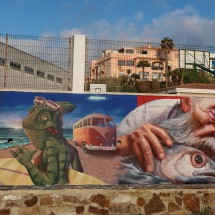 Another impressive mural in Tarifa